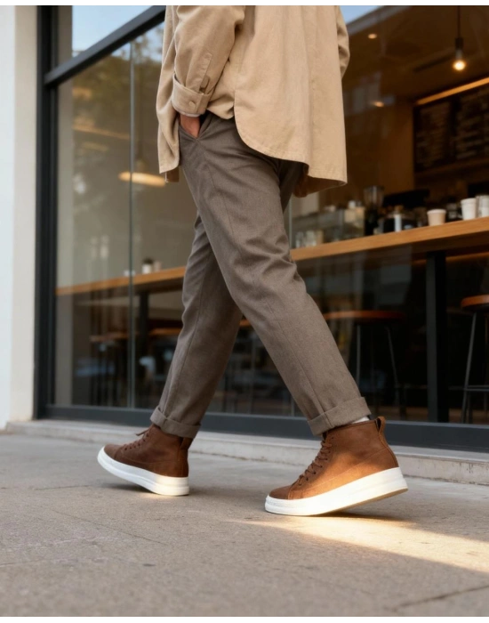 Knack Yüksek Taban Ayakkabı C-030 Taba Taba