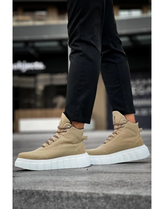 Knack Yüksek Taban 104 Vizon Süet Erkek Bot