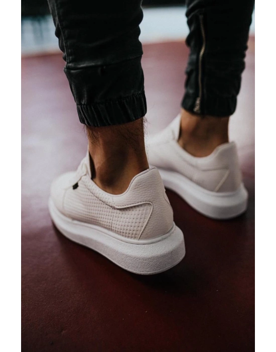 Knack Yüksek Taban 042 Beyaz Erkek Günlük Ayakkabı