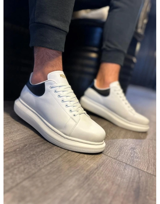 Knack Yüksek Taban 043 Beyaz Erkek Günlük Ayakkabı