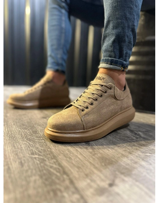 Knack Yüksek Taban Günlük Ayakkabı 044 Camel (Süet)