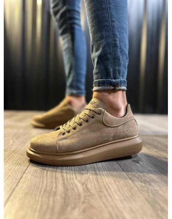 Knack Yüksek Taban Günlük Ayakkabı 044 Camel (Süet)