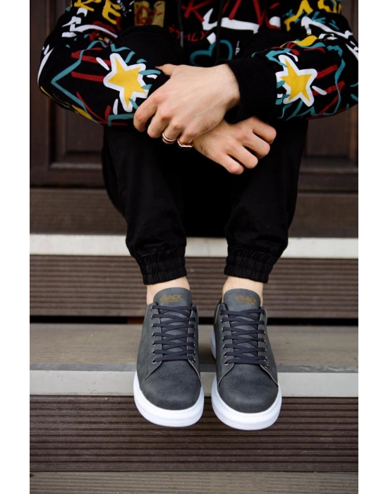 Knack Yüksek Taban Günlük Ayakkabı 044 Gri