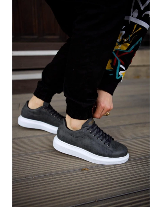 Knack Yüksek Taban 044 Gri Erkek Günlük Ayakkabı