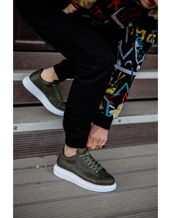 Knack Yüksek Taban Günlük Ayakkabı 044 Haki