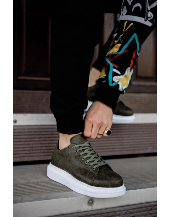 Knack Yüksek Taban Günlük Ayakkabı 044 Haki