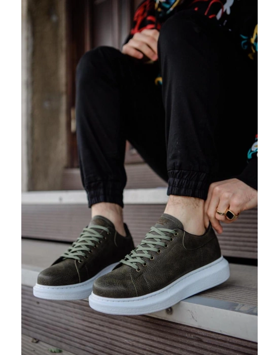 Knack Yüksek Taban Günlük Ayakkabı 044 Haki