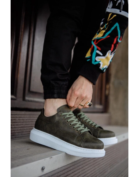 Knack Yüksek Taban Günlük Ayakkabı 044 Haki