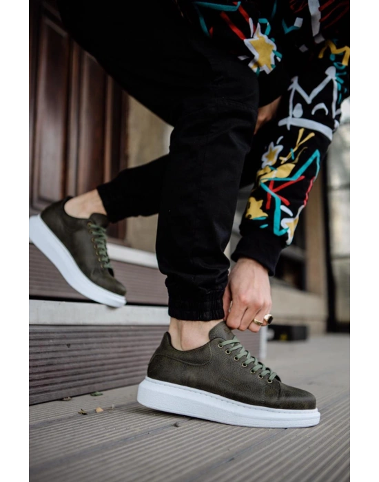 Knack Yüksek Taban Günlük Ayakkabı 044 Haki