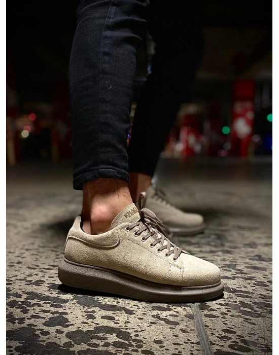 Knack Yüksek Taban Günlük Ayakkabı 044 Vizon Süet