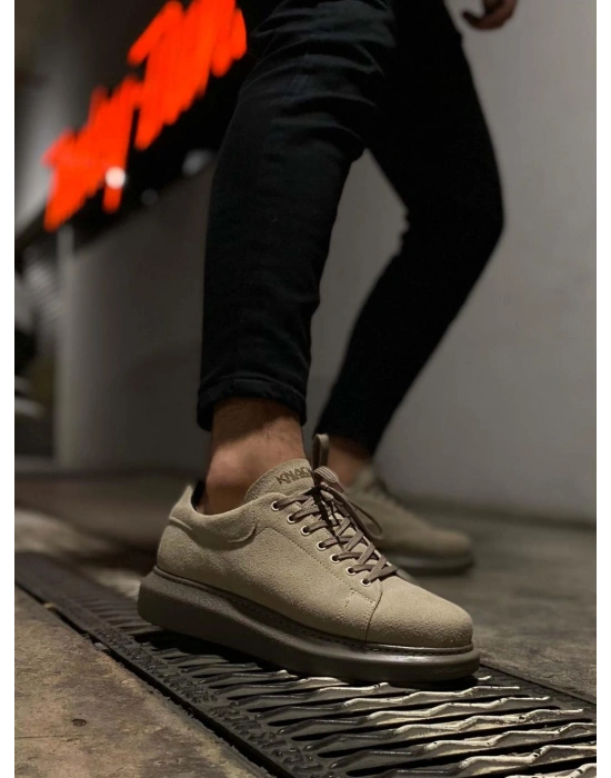 Knack Yüksek Taban Günlük Ayakkabı 044 Vizon Süet