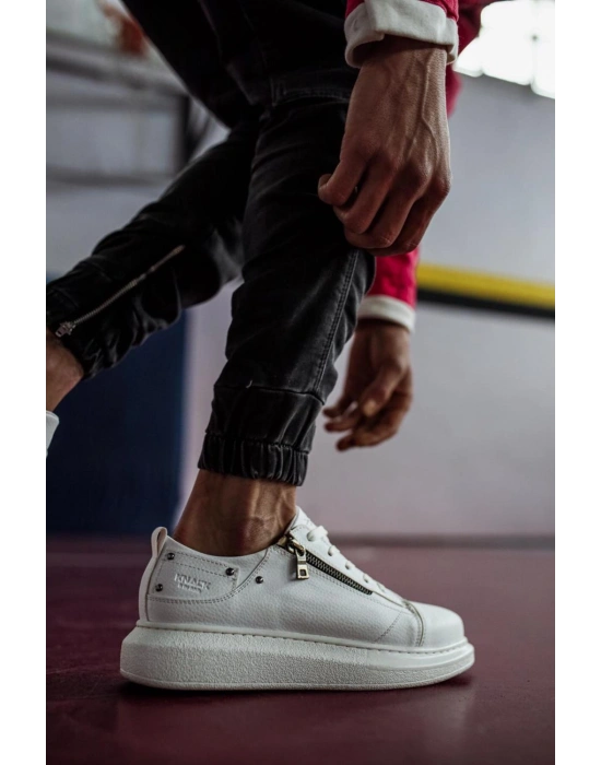 Knack Yüksek Taban Günlük Ayakkabı 555 Beyaz