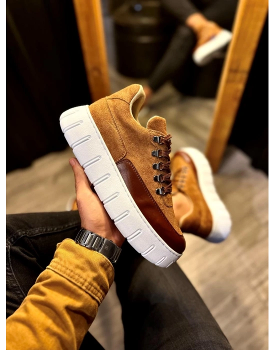 Knack Yüksek Taban Günlük Ayakkabı 600 Taba Erkek Günlük Ayakkabı