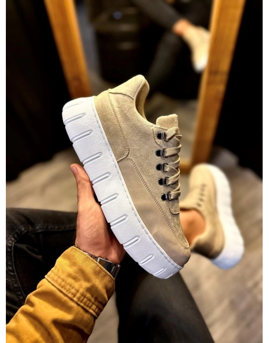 Knack Yüksek Taban Günlük Ayakkabı 600 Vizon Erkek Günlük Ayakkabı