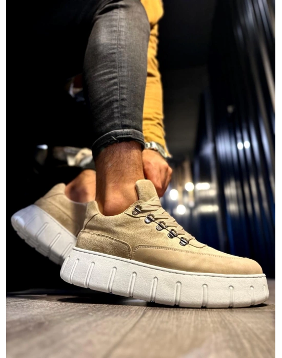 Knack Yüksek Taban Günlük Ayakkabı 600 Vizon Erkek Günlük Ayakkabı