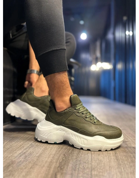 Knack Yüksek Taban N75 Haki Erkek Günlük Ayakkabı