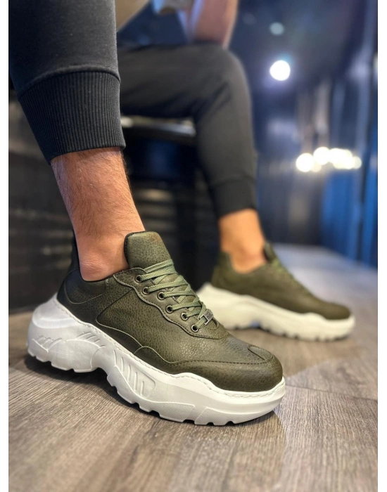 Knack Yüksek Taban Günlük Ayakkabı N75 Haki