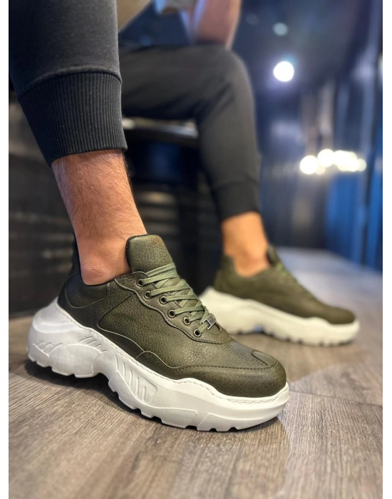Knack Yüksek Taban N75 Haki Erkek Günlük Ayakkabı