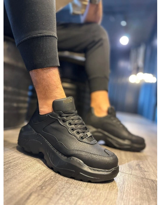 Knack Yüksek Taban N75 Siyah (siyah Taban) Erkek Günlük Ayakkabı
