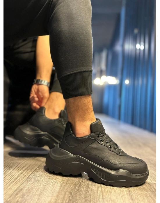 Knack Yüksek Taban N75 Siyah (siyah Taban) Erkek Günlük Ayakkabı