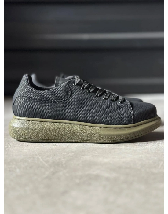 Knack Yüksek Taban Günlük Ayakkabı Tırtıklı 041 Siyah