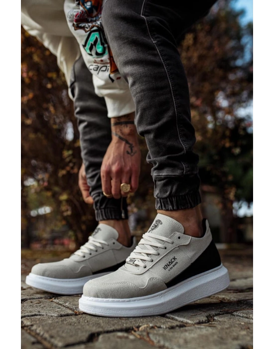 Knack Yüksek Taban Günlük Süet Ayakkabı 040 Taş