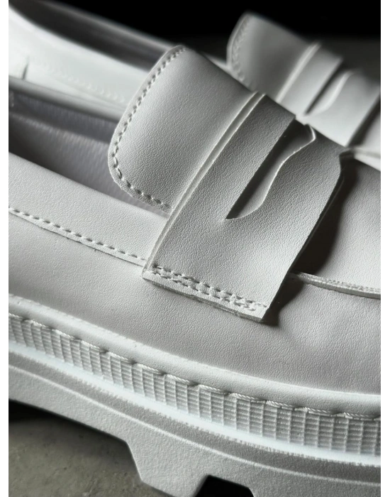 Knack Yüksek Taban Klasik Ayakkabı 779 Beyaz