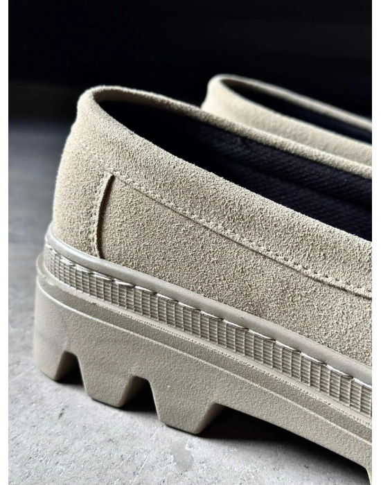 Knack Yüksek Taban 779 Vizon Süet Erkek Klasik Ayakkabı