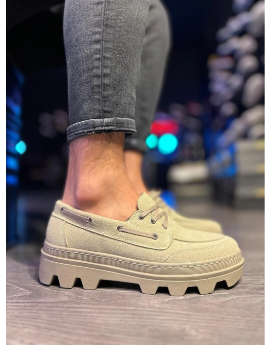 Knack Yüksek Taban 780 Vizon Süet Erkek Klasik Ayakkabı