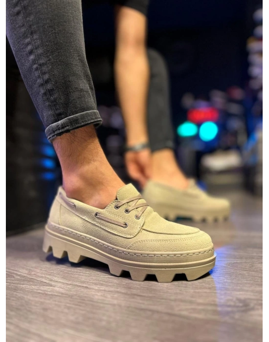 Knack Yüksek Taban 780 Vizon Süet Erkek Klasik Ayakkabı