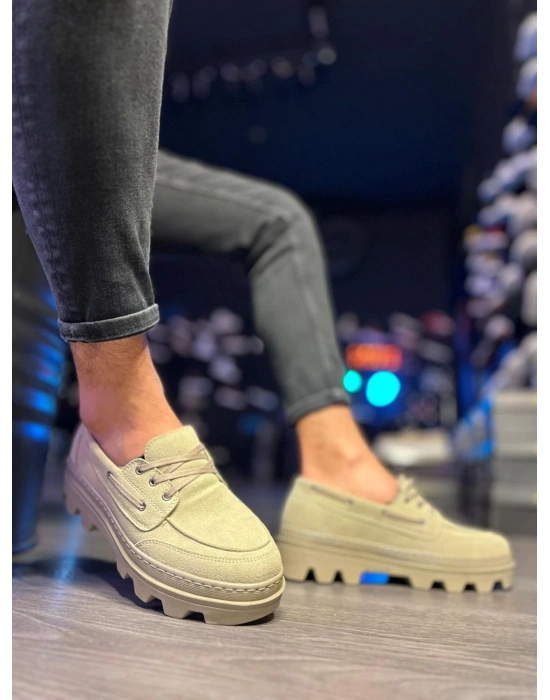 Knack Yüksek Taban 780 Vizon Süet Erkek Klasik Ayakkabı