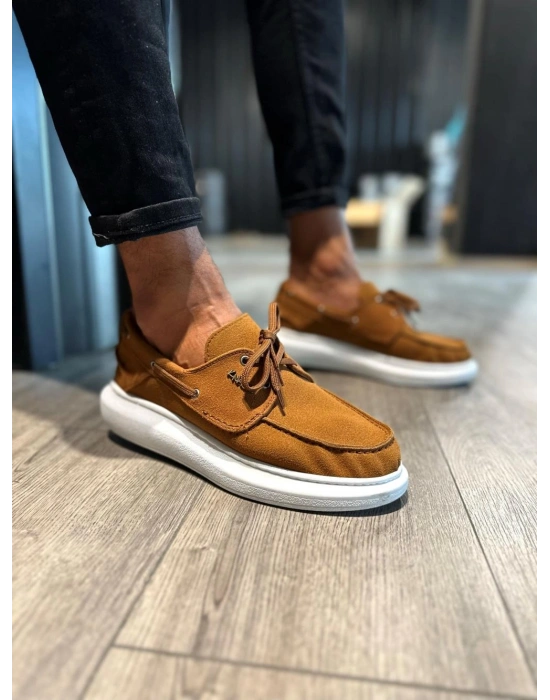 Knack Yüksek Taban Mevsimlik Süet Ayakkabı 009 Taba