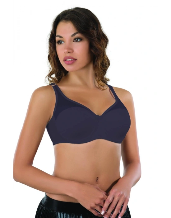 LACİVERT  MI Emay 167B Pedli Tül Toparlayıcı Sütyen