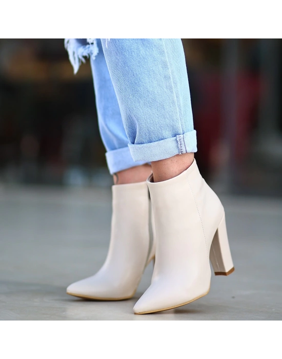 Loora Ten Cilt Topuklu Kadın Bot