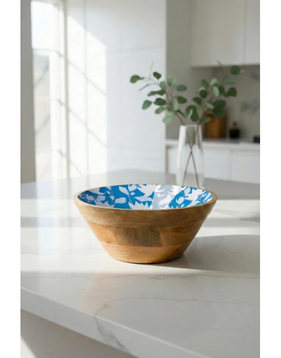 Mango Agacı Sunum Servis Kasesi & Dekoratif Kase 25 Cm Desenli