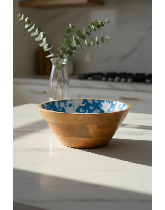 Mango Agacı Sunum Servis Kasesi & Dekoratif Kase 25 Cm Desenli