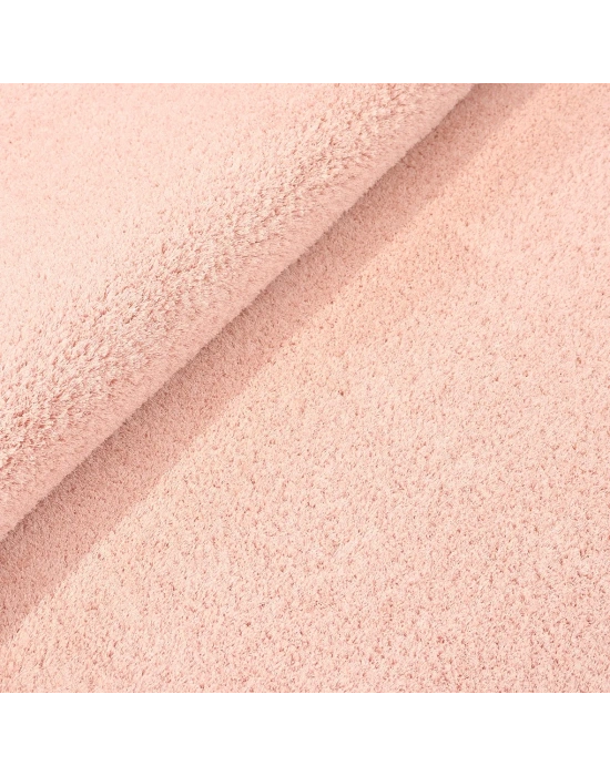 Mars-PEMBE-Premium Kadifemsi Halı Oturma Odası-Salon-Mutfak-Kaymaz Taban -Yıkanabilir-Modern