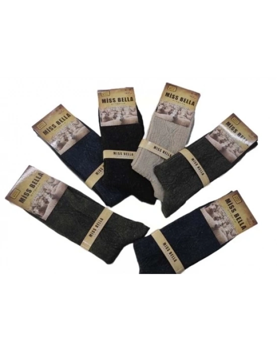Miss Bella Lamswool Kışlık Erkek Çorap 8 Adet