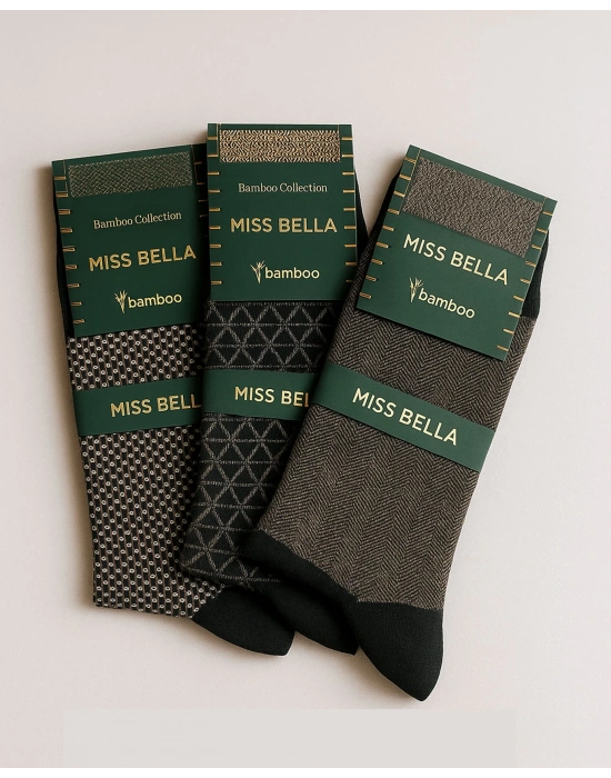 Missbella Bambu Desenli Erkek Çorap