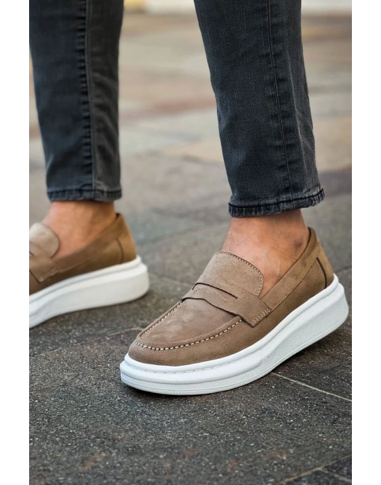 MN615 - Lüx Süet Erkek Ayakkabı VIZON