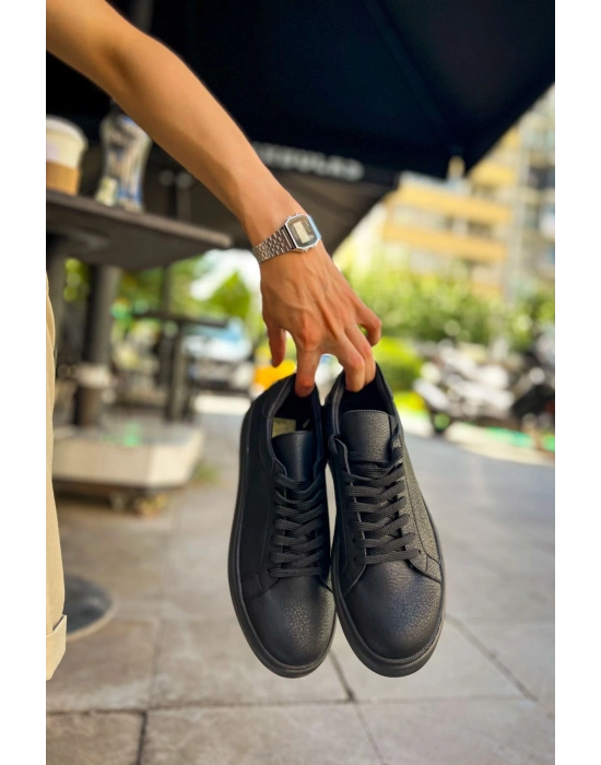MN979 - Santoni CRT Spor Erkek Ayakkabı SIYAH