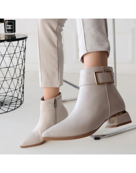 Mona Bej Cilt Topuklu Kadın Bot