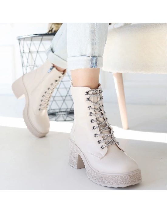 Morliy Bej Cilt Bağcıklı Kadın Bot