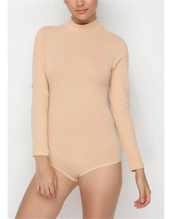 Nbb 2960 Uzun Kollu Boğazlı Çıtçıtlı Body