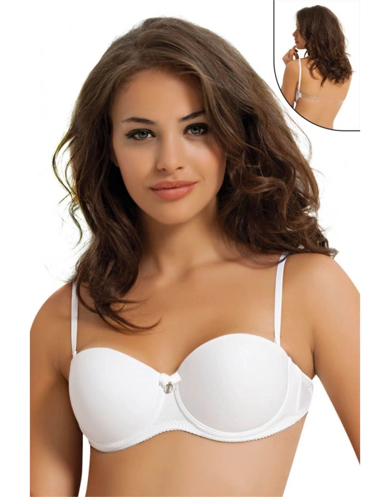 Nbb 3586 Sırtı Şeffaf Yarım Dolgulu Destekli Sütyen