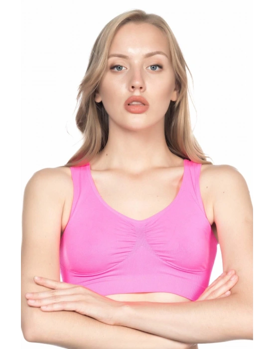 NEON FUŞYA MI Emay 4001 Soft Sporcu Büstiyer