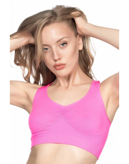 NEON FUŞYA MI Emay 4001 Soft Sporcu Büstiyer