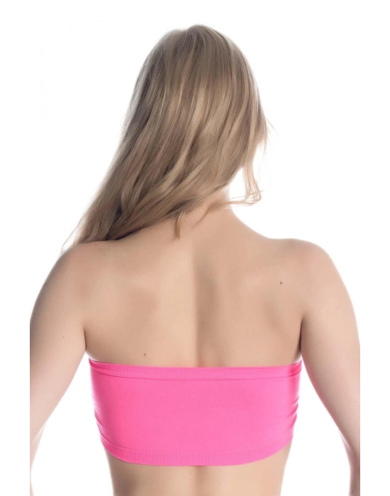 NEON FUŞYA MI Emay 4002 Soft Straplez Büstiyer