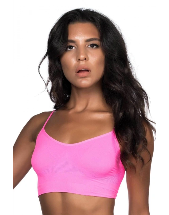 NEON FUŞYA MI Emay 4003 Soft İp Askı Büstiyer