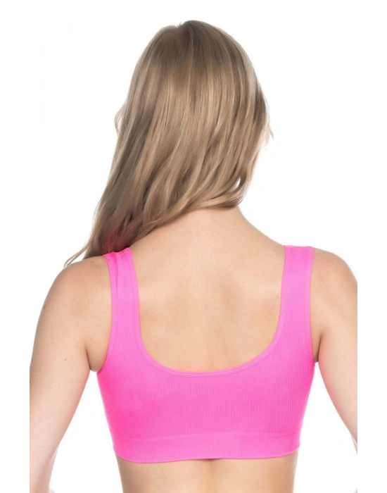 NEON FUŞYA MI Emay 4005 Soft Kalın Askı Büstiyer